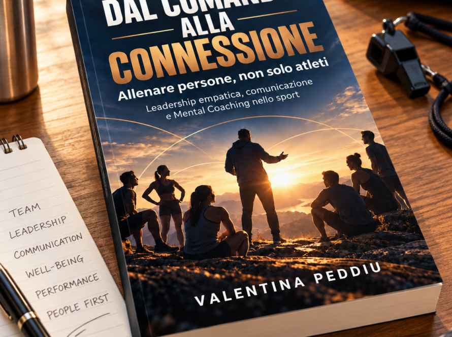 Copertina del libro Dal comando alla connessione di Valentina Peddiu sulla leadership empatica nello sport